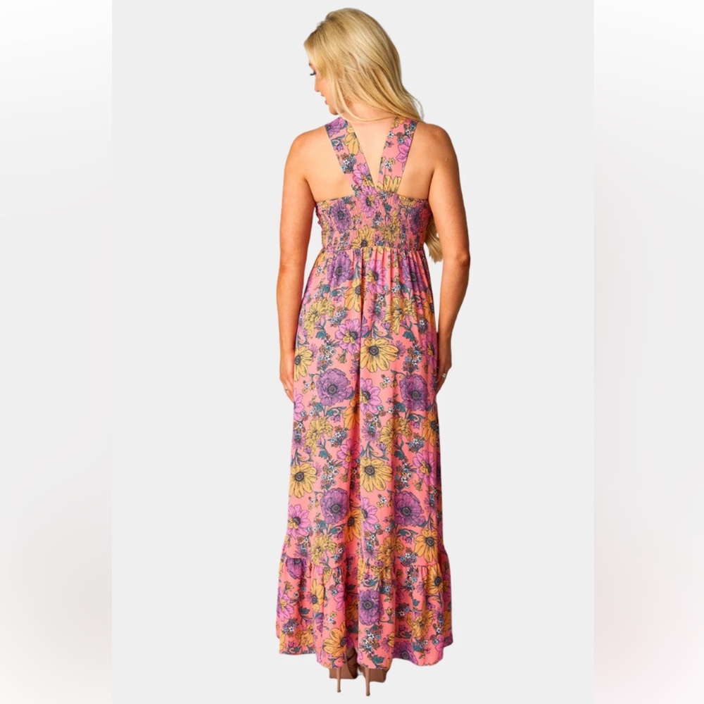 Buddy Love Floral Maxi Dress - Pink and Purple - Picture 4 of 13
